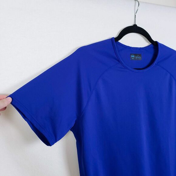 Janji Short Sleeve T-Shirt Womens S Blue Running Moisture-Wick Gym Workout - Picture 2 of 11